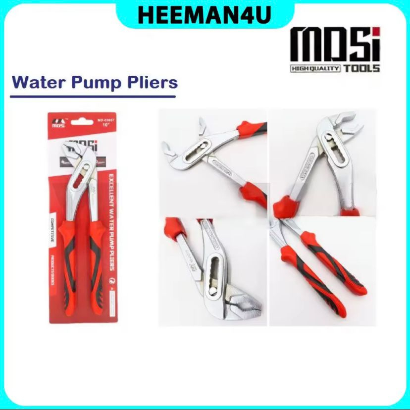 Heeman4u MDSI Heavy Duty 10" Water Pump Plier/ Monkey Plier/ Groove