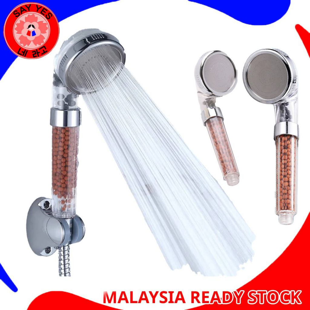 SayYes Healthy Shower Head Hand Held High Pressure Water Saving Water Filter Bathroom SPA Nozzle