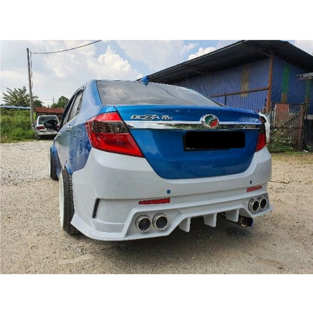 Perodua Bezza 1st Generation Advanced GT Rear Bumper Body Kit Fiber ...