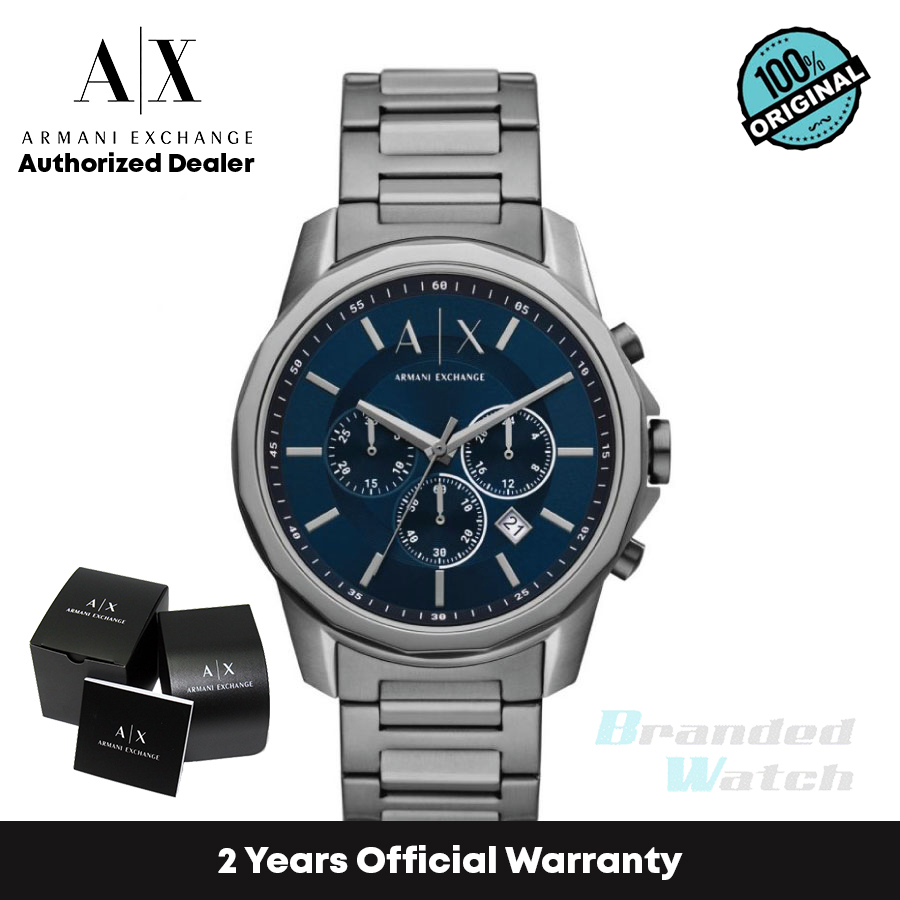 [Official Warranty] Armani Exchange AX1731 Men's Chronograph Gunmetal ...