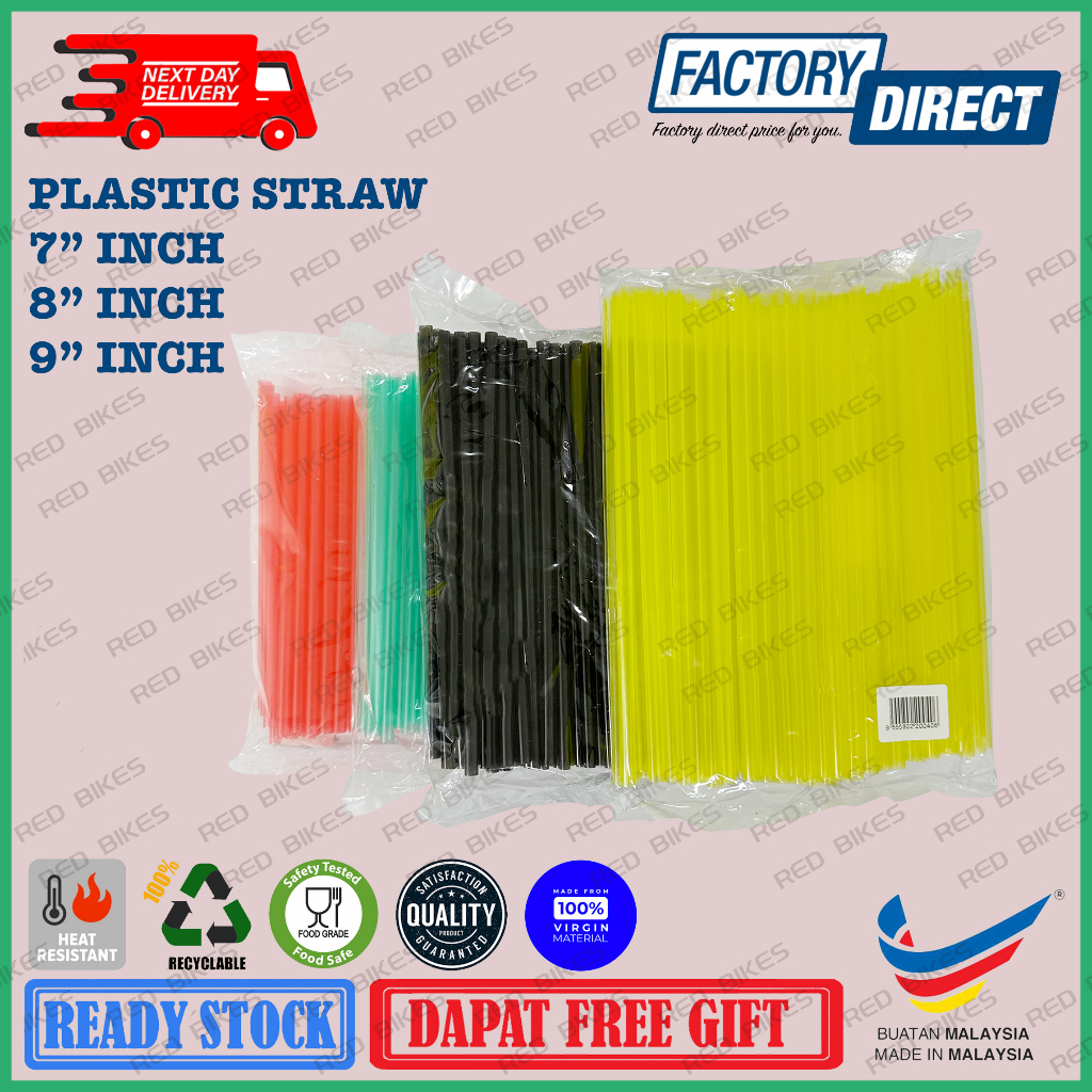 Plastic Straw Disposable/ Minuman Plastic Straw / Ikat Tepi Bungkus