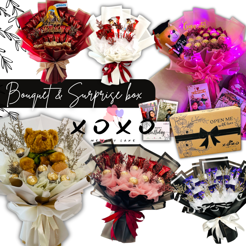 Bouquet Birthday Chocolate Gift Box Father's Day Hadiah Hari Jadi Soap