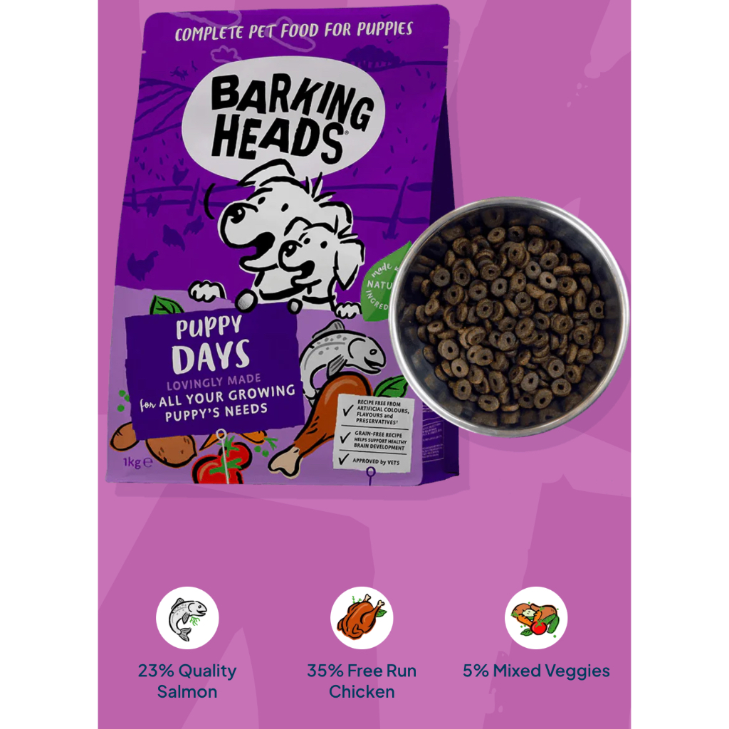 Barking Heads Puppy Days Chicken & Salmon Grain Free Puppy Food (2kg