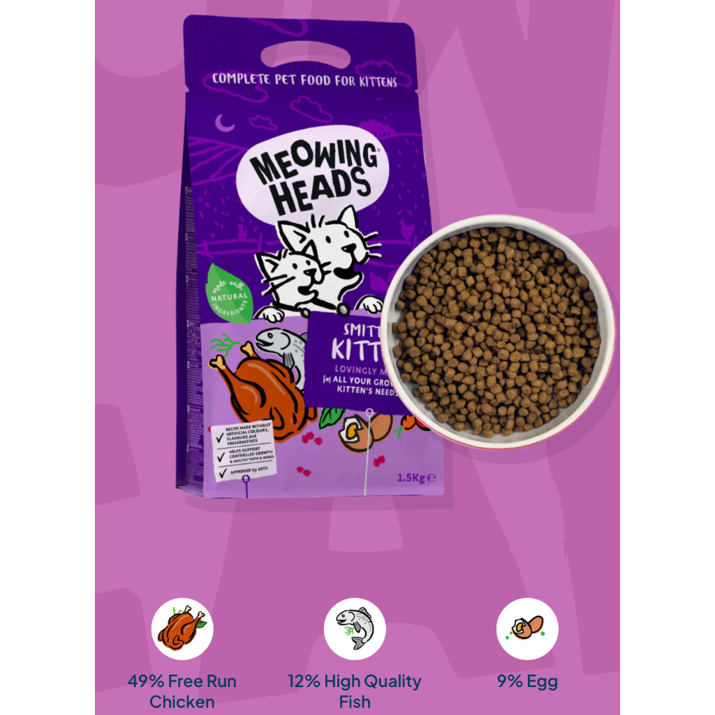 Meowing heads cheap cat food