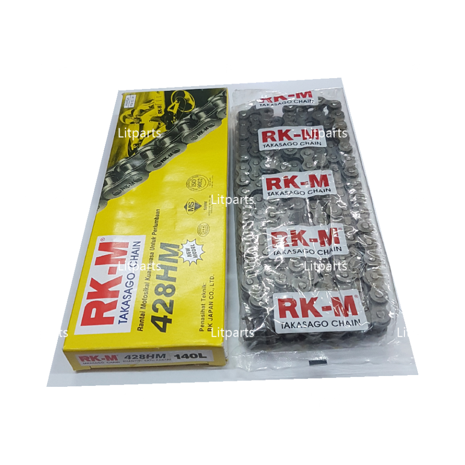 RKM RK-M 428 Motorcycle Chain Rantai Motosikal 428HM 140L High Quality ...