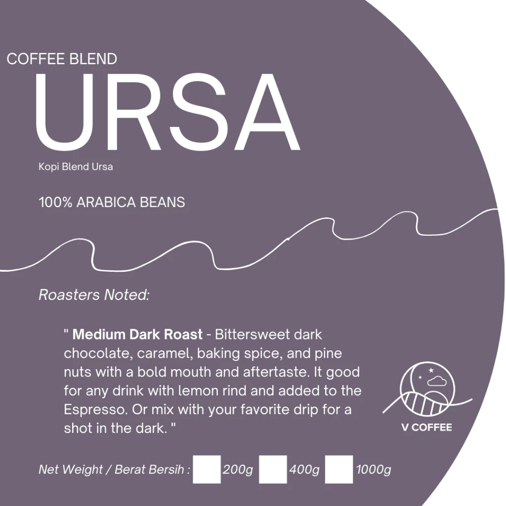 V Coffee Malaysia Ursa – specialty coffee beans Malaysia