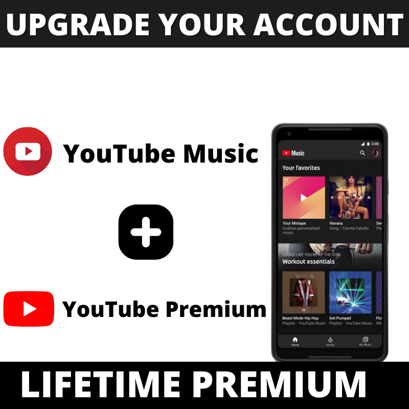 Youtube Premium + Youtube Music Lifetime Premium Upgrade ( 🔥 For