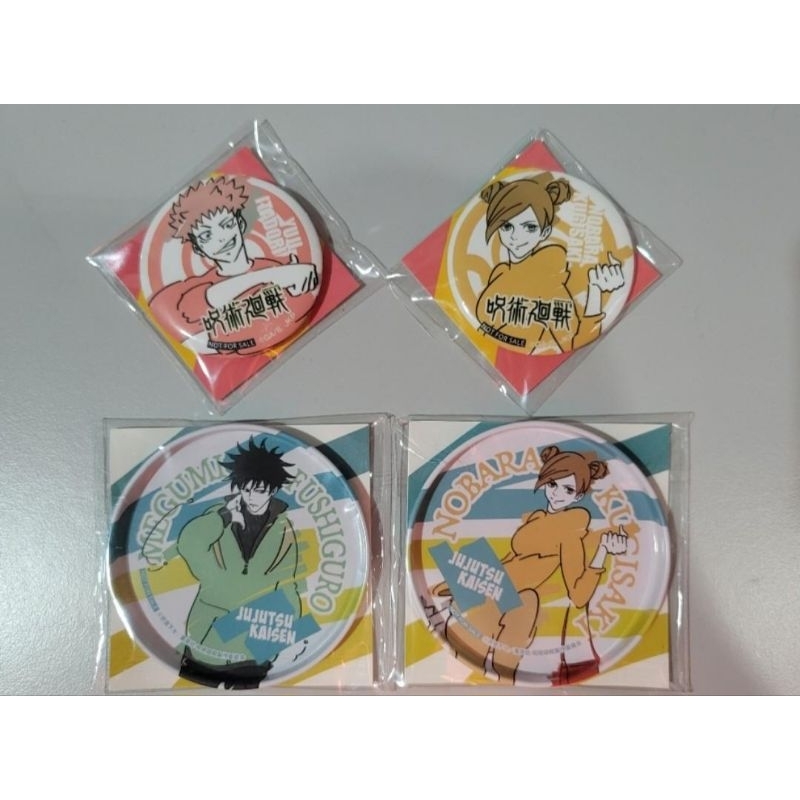 Pack De Badges Métal JUJUTSU KAISEN – Yuji, Megumi & Nobara – Officiel ABYSTYLE – Qualité Supérieure
