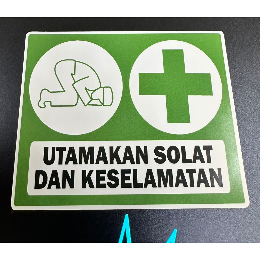sticker utamakan solat dan keselamatan stiker kereta car sticker motor ...