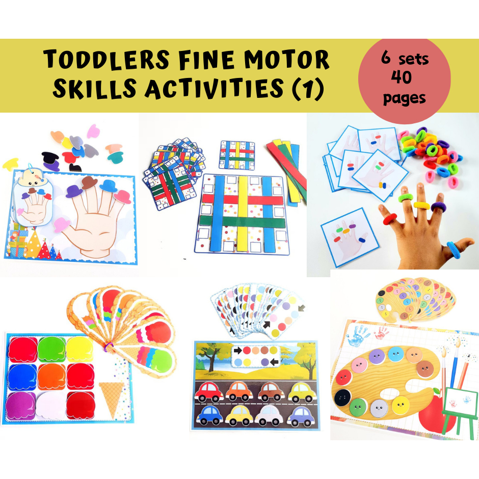 A291 – [PDF] Toddlers Fine Motor Skill Activities (1) 6 sets 40 pages ...