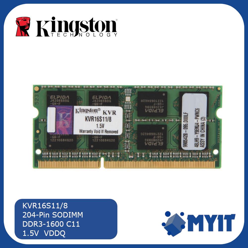 Kingston KVR16S11/8 DDR3 1600MHz 8GB SODIMM for Laptop Single RAM CL11 ...