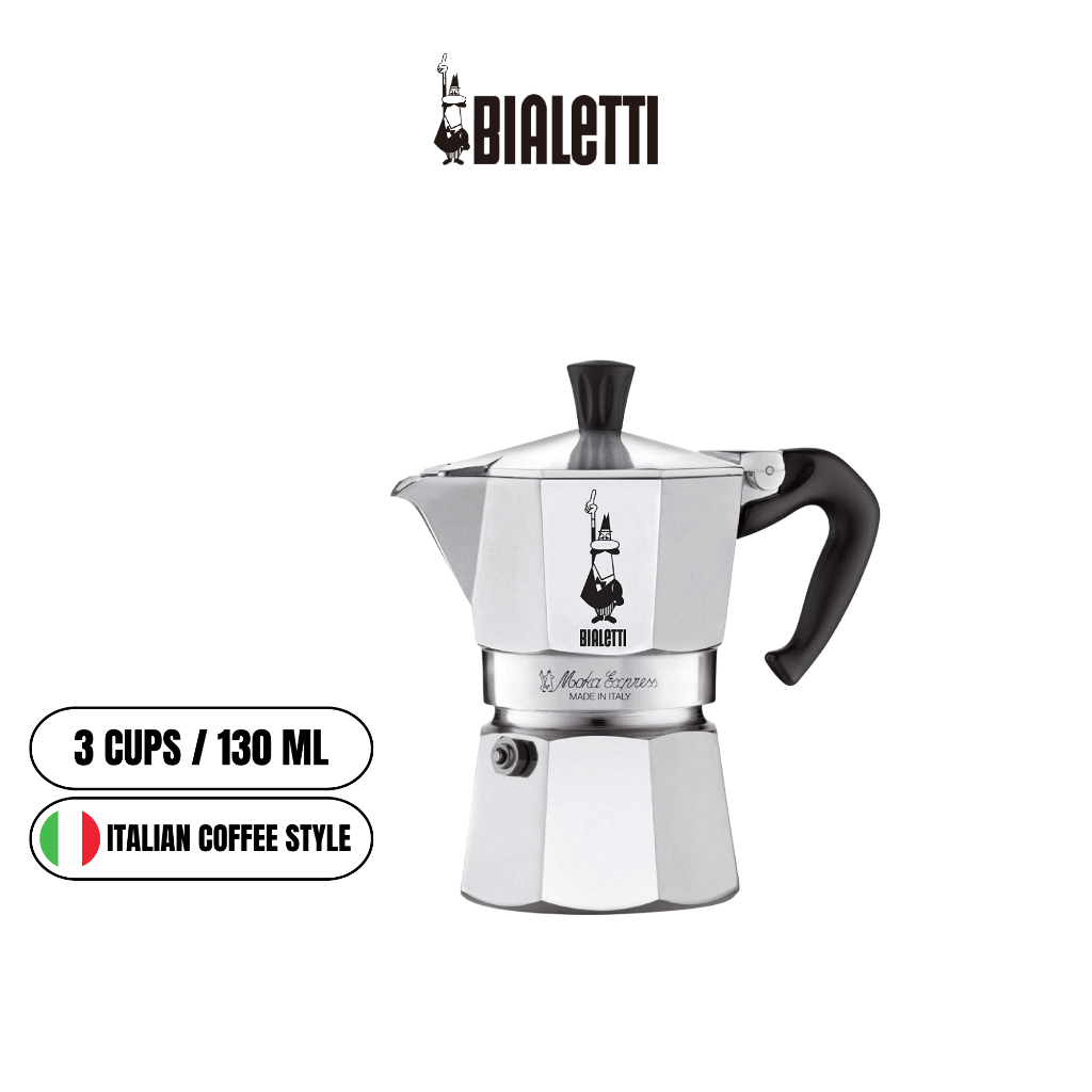 Bialetti Moka Express L'Originale Stovetop Espresso Maker 6cup in  Tricolour