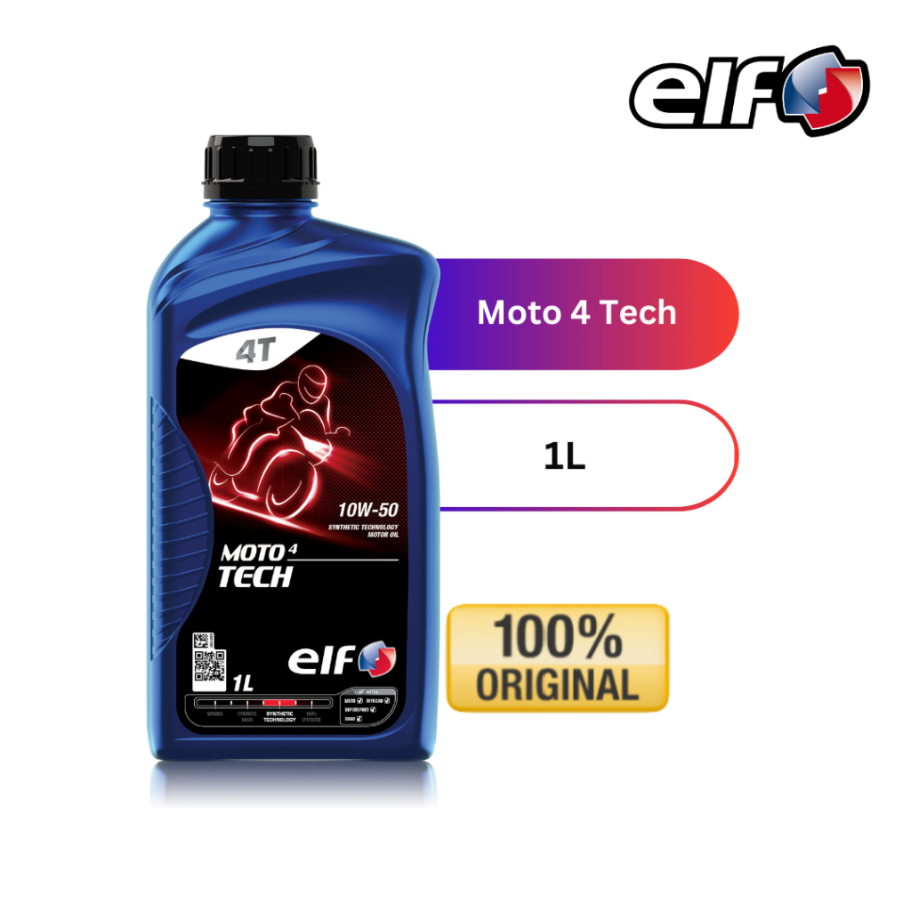 Elf Lubricant Moto 4 Tech 10W50 (1L) | Shopee Malaysia
