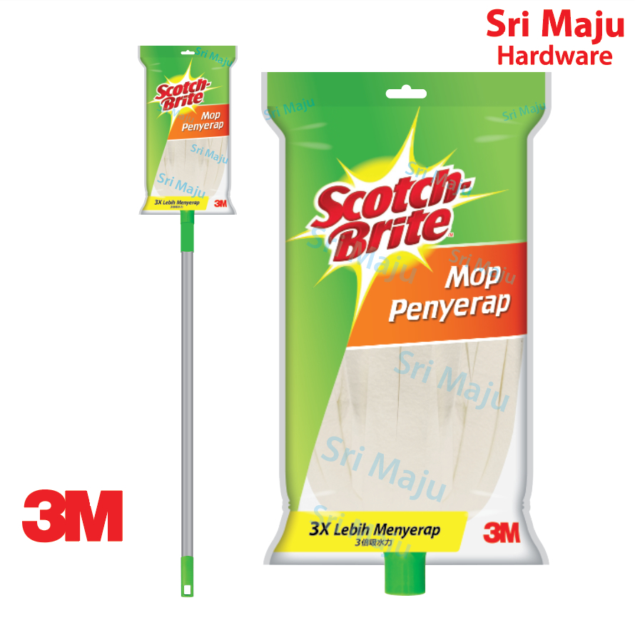 MAJU 3M Scotch Brite White Mop Penyerap High Water Absorbent Non Woven ...