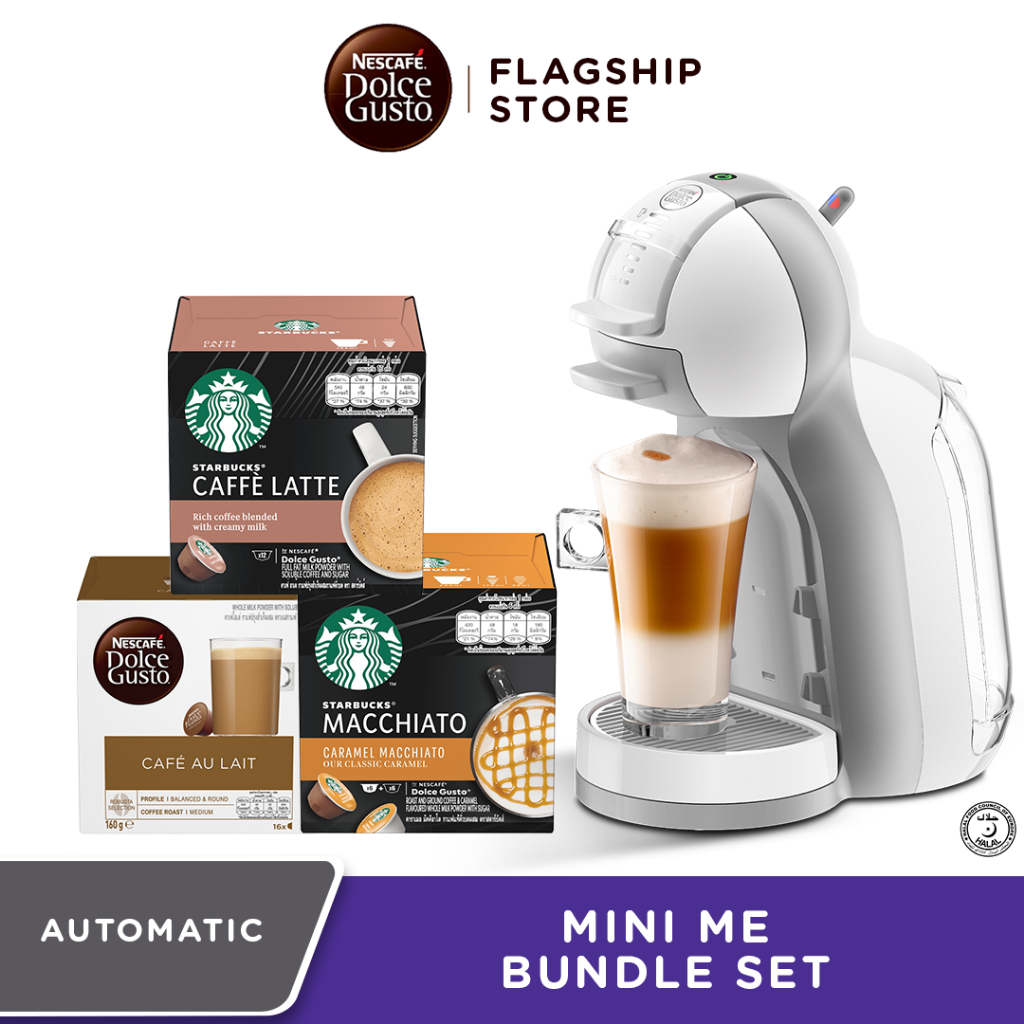 [Exclusive Set] NESCAFE Dolce Gusto WHITE Mini Me Coffee Machine