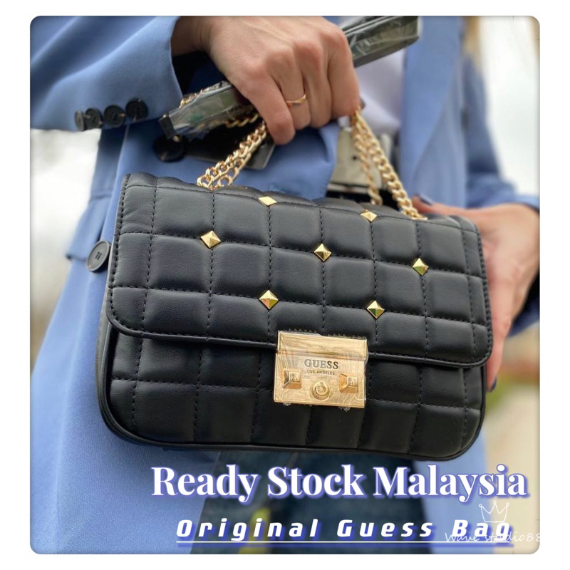 🇲🇾🔥READY STOCK MALAYSIA🔥Guess Factory Lynda Ori Women's Handbag Qulited