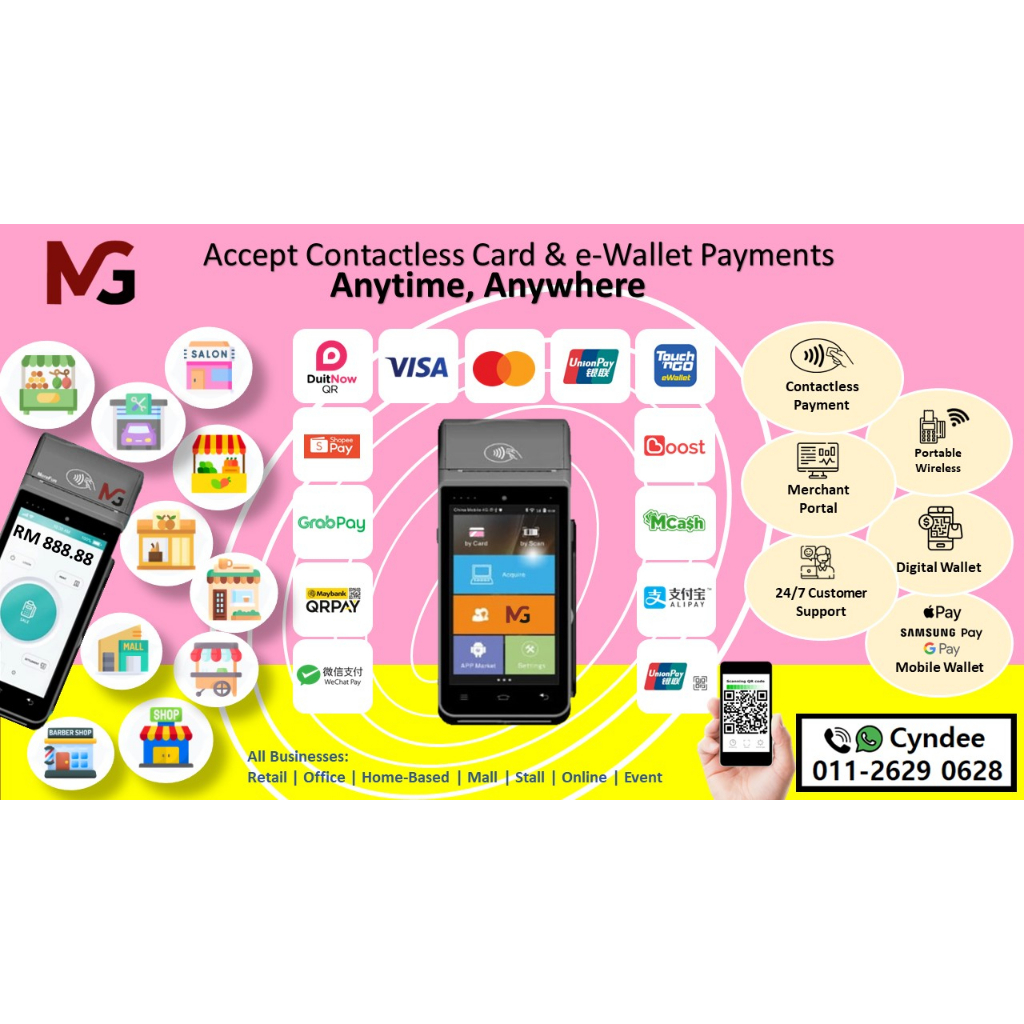 Payment Terminals & Credit Card Machines (Wireless / Contactless