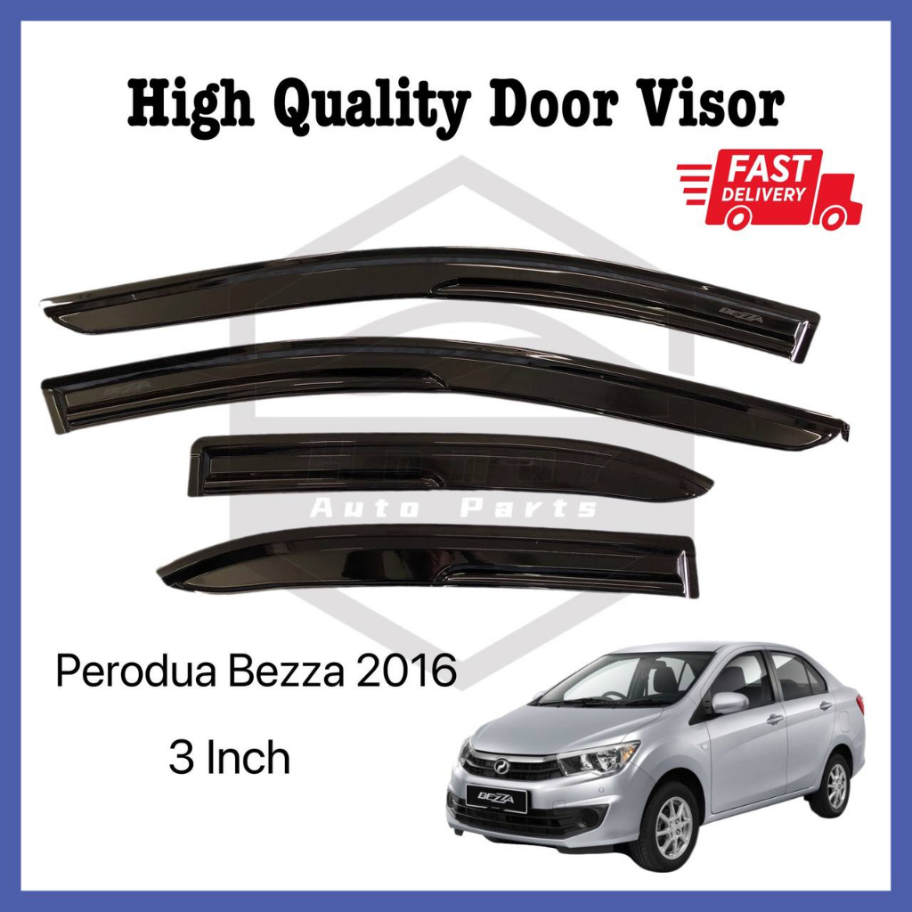 PERODUA BEZZA 2016 MUGEN DOOR VISOR 3 INCH | Shopee Malaysia