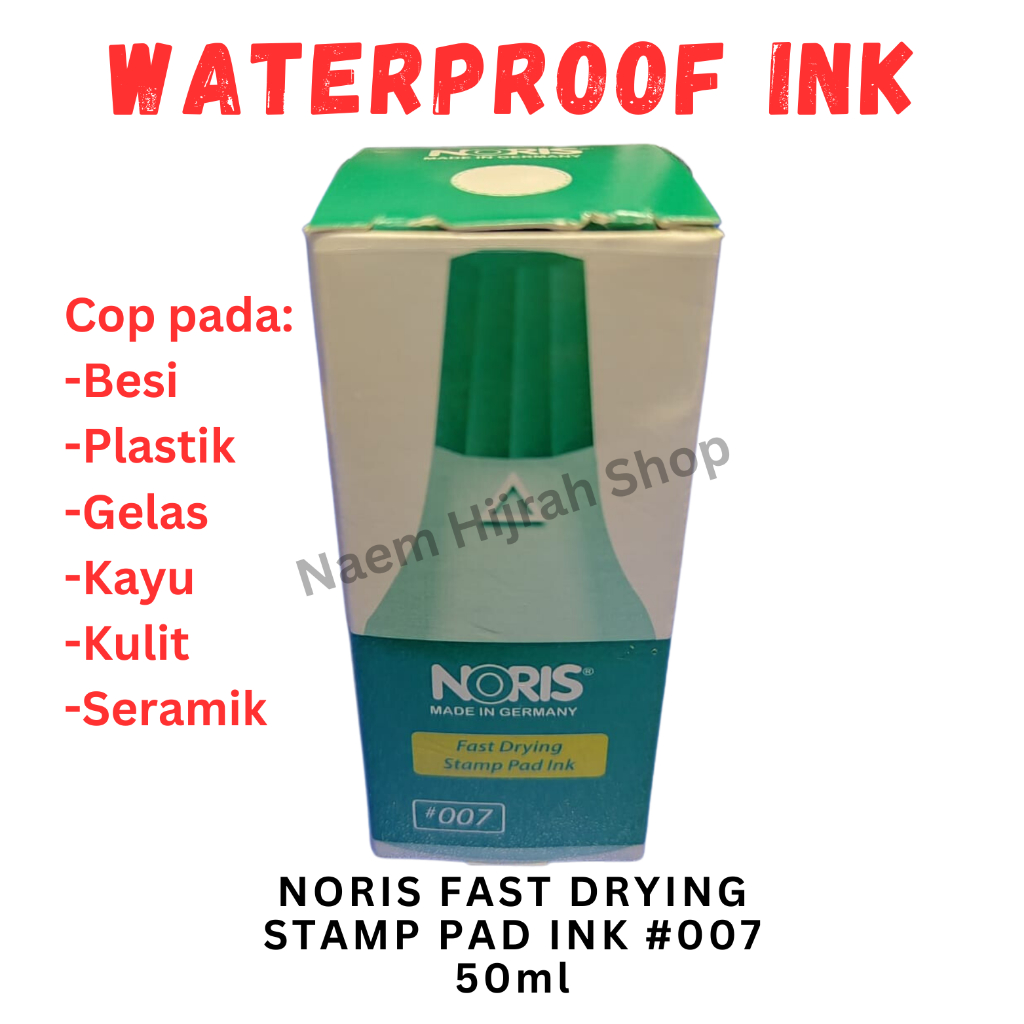 NORIS FAST DRYING STAMP PAD INK 007 (WATERPROOF INK) Shopee Malaysia