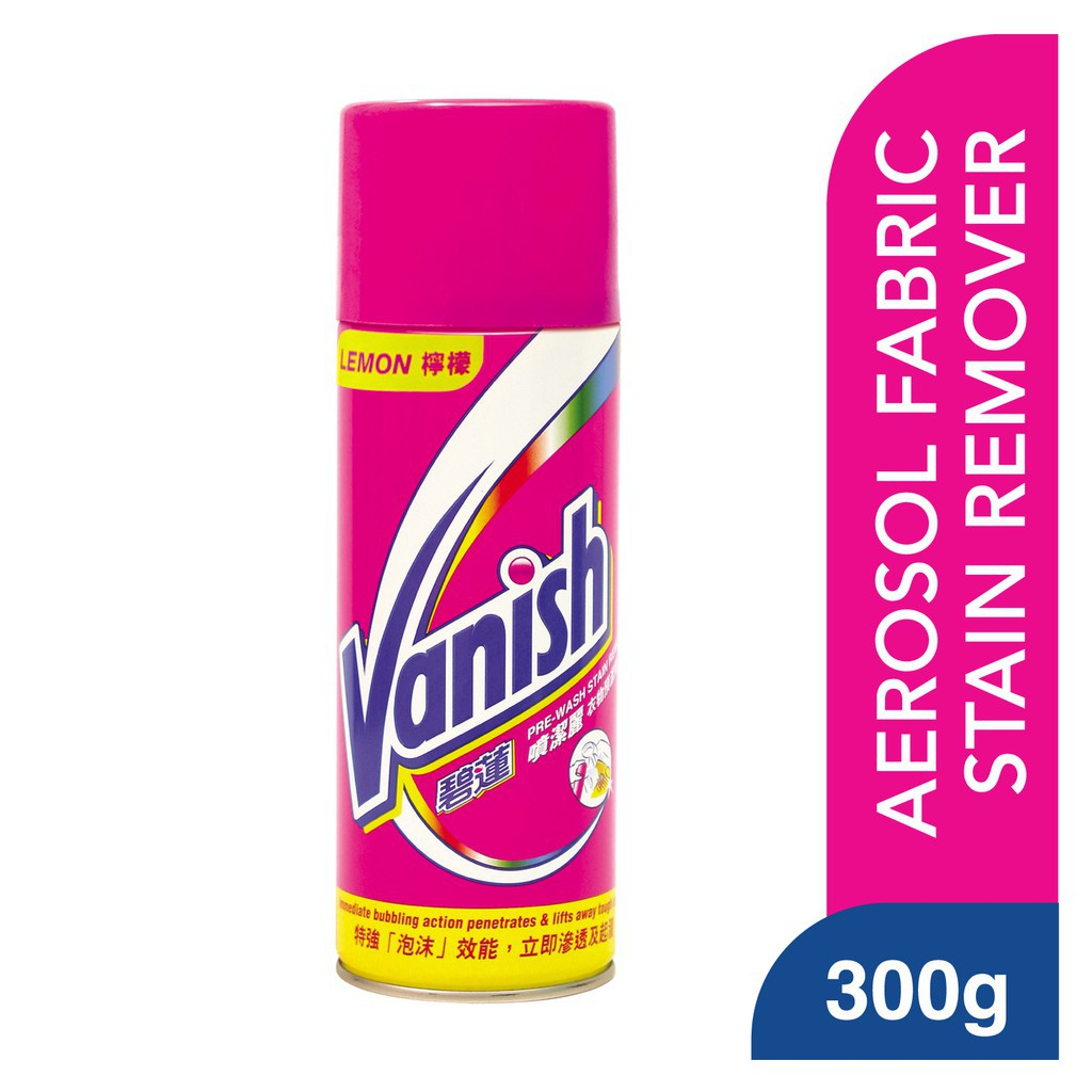 Vanish Preen Aerosol Lemon, Fabric Stain Remover, Pre Wash Spray 300g