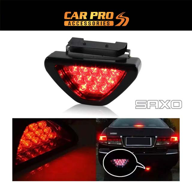 Fanale Posteriore Luci Dei Freni Universal F1 Style 12 LED Red Rear Tail Third Brake Stop Safety Lamp Light Car - Foto 10