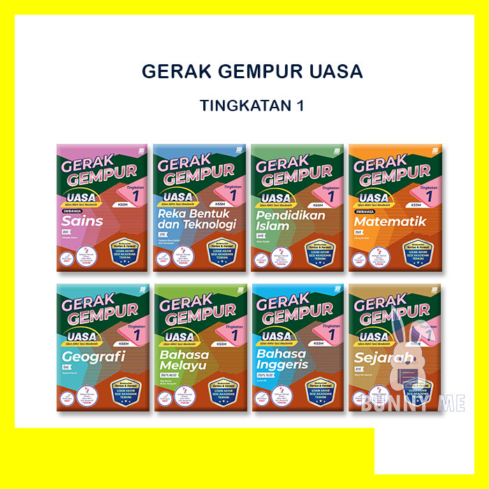 Bunny Buku Latihan Gerak Gempur Uasa Dwibahasa Kssm Tingkatan Sasbadi Shopee Malaysia