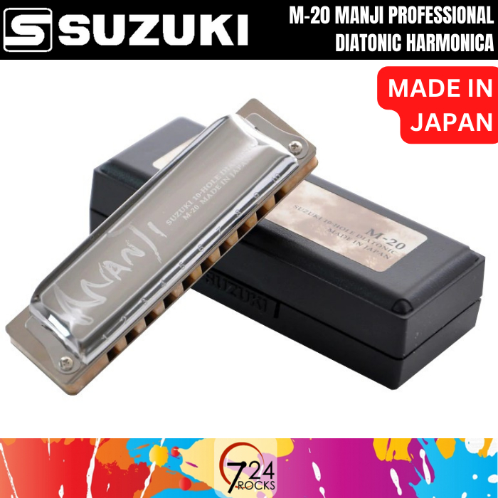 Suzuki Harmonica Suzuki M20 Manji Professional Diatonic Harmonica