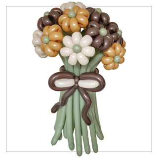 Flowers with chocolate and balloon arrangement/Gubahan Bunga