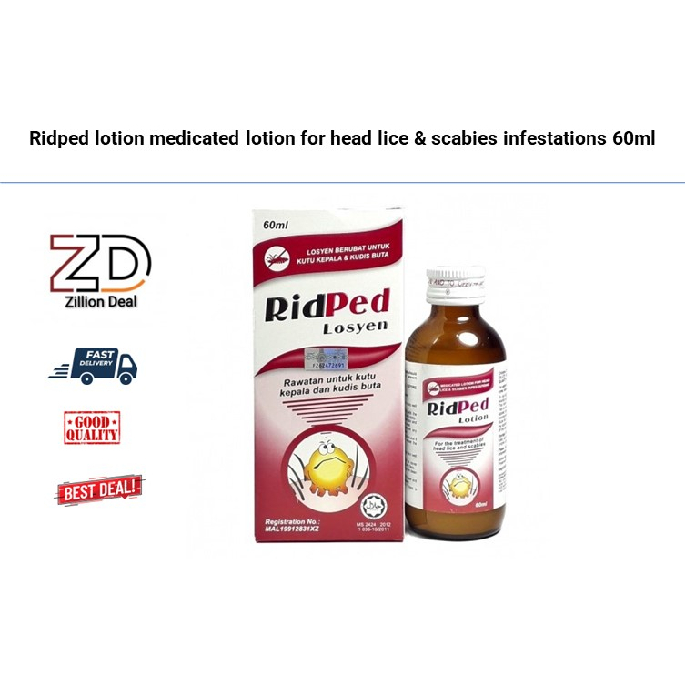 Ridped lotion medicated lotion for head lice & scabies infestations