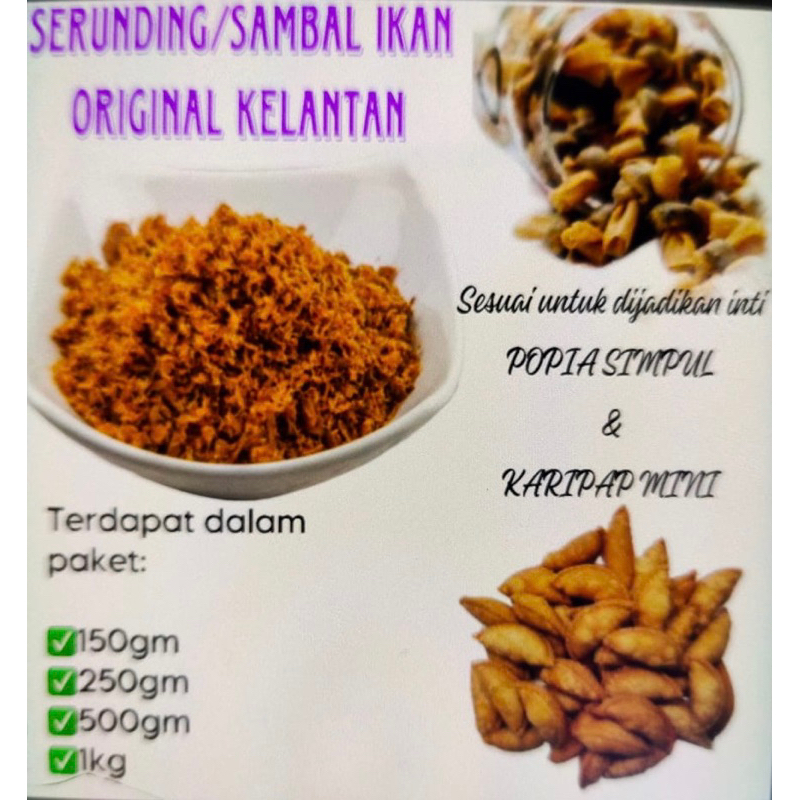 Serunding Ikan Original Kelantan Shopee Malaysia