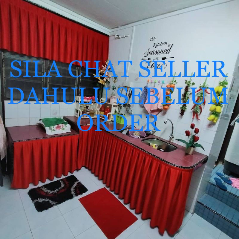 Skirting / Langsir Table Top, Dapur, Sinki, Meja & Meja Mesyuarat (1