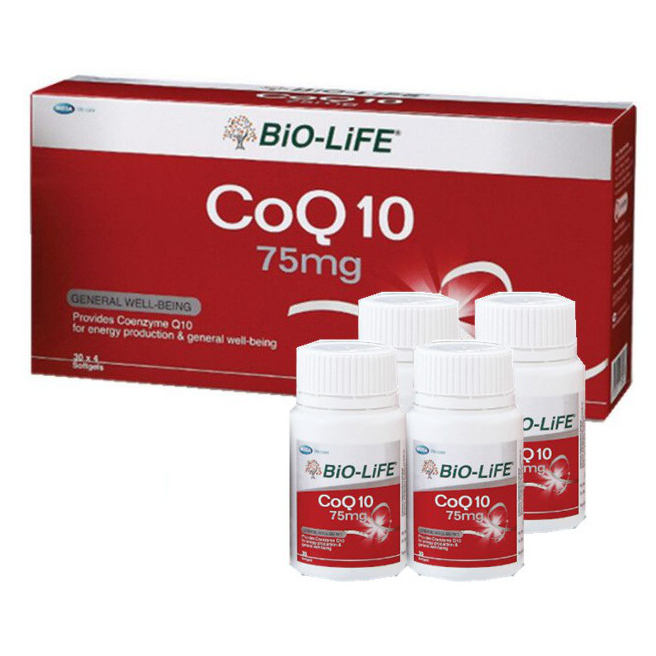 BIOLIFE COQ10 75MG CAPS 30'S 4 X 30'S (EXP 09/2025) BIOLIFE Shopee