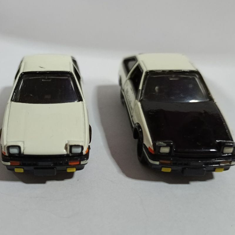 Tomica Takara Tomy Initial D Trueno AE86 White & Black Hoods [lot of 2 ...