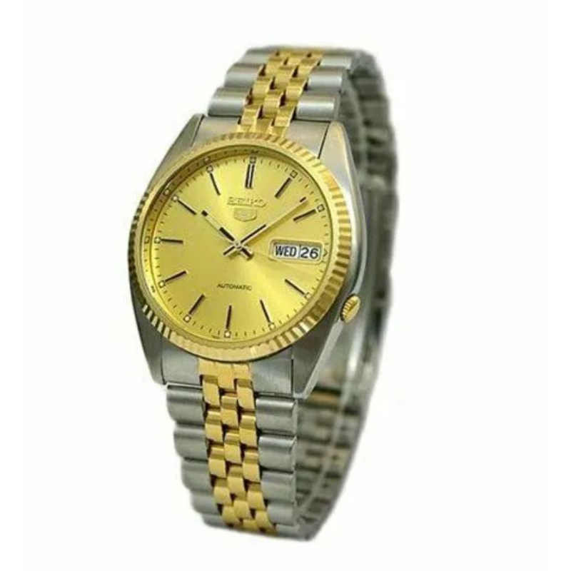 Very Rare Seiko SNXJ92 SNXJ92K1 Datejust Homage Two Tone | Shopee Malaysia