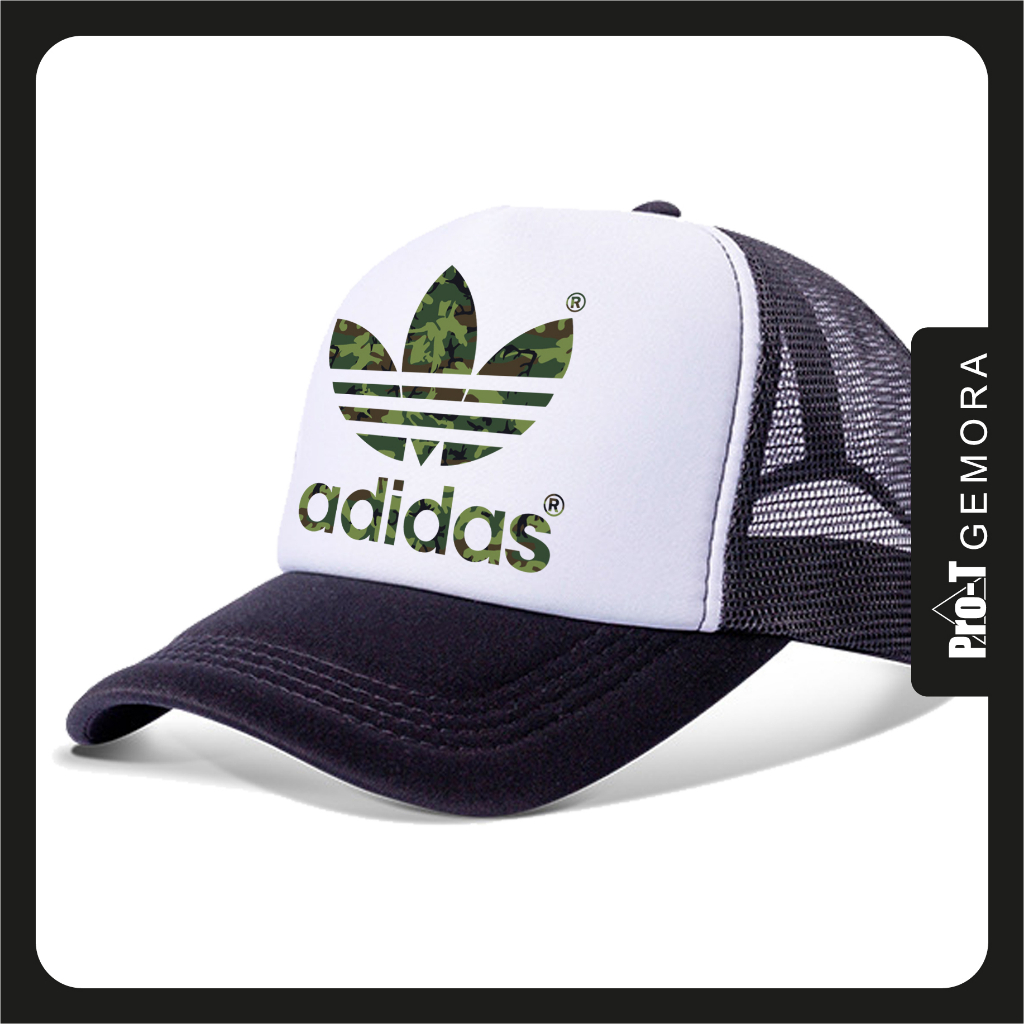 Adidas camo trucker hat clearance