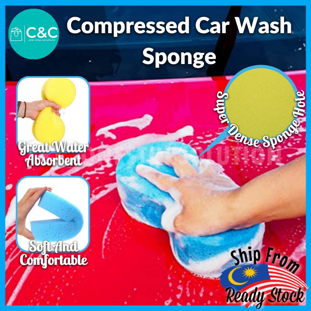 Compressed Car Sponge Polishing Wax Sponge Foam Applicator Sponge
