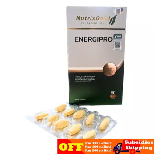 NutrixGold ENERGIPRO (60 tablets) -7 Types of Vitamin B | Shopee Malaysia