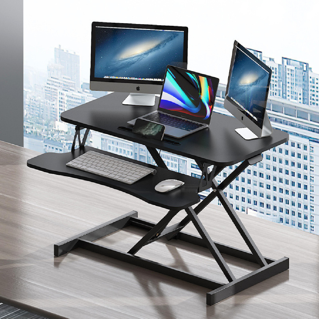 Ergonomic Standing Desk Height Rising Desk Converter Tabletop Table On