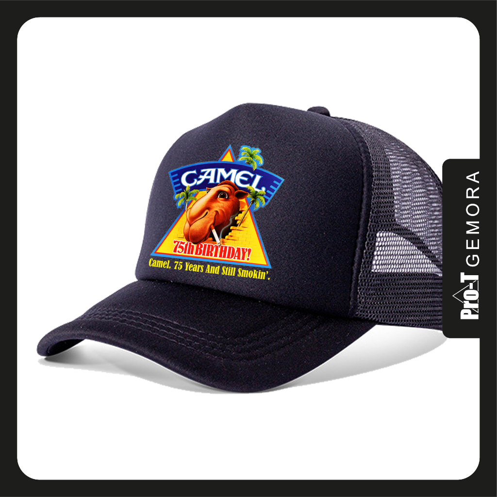 camel cigarettes trucker hat Camel Cigarettes 75th Birthday Trucker Cap