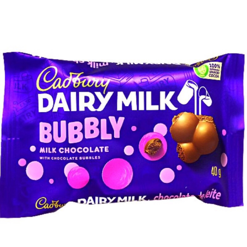Cadbury Dairy Milk Bubbly 40g Shopee Malaysia