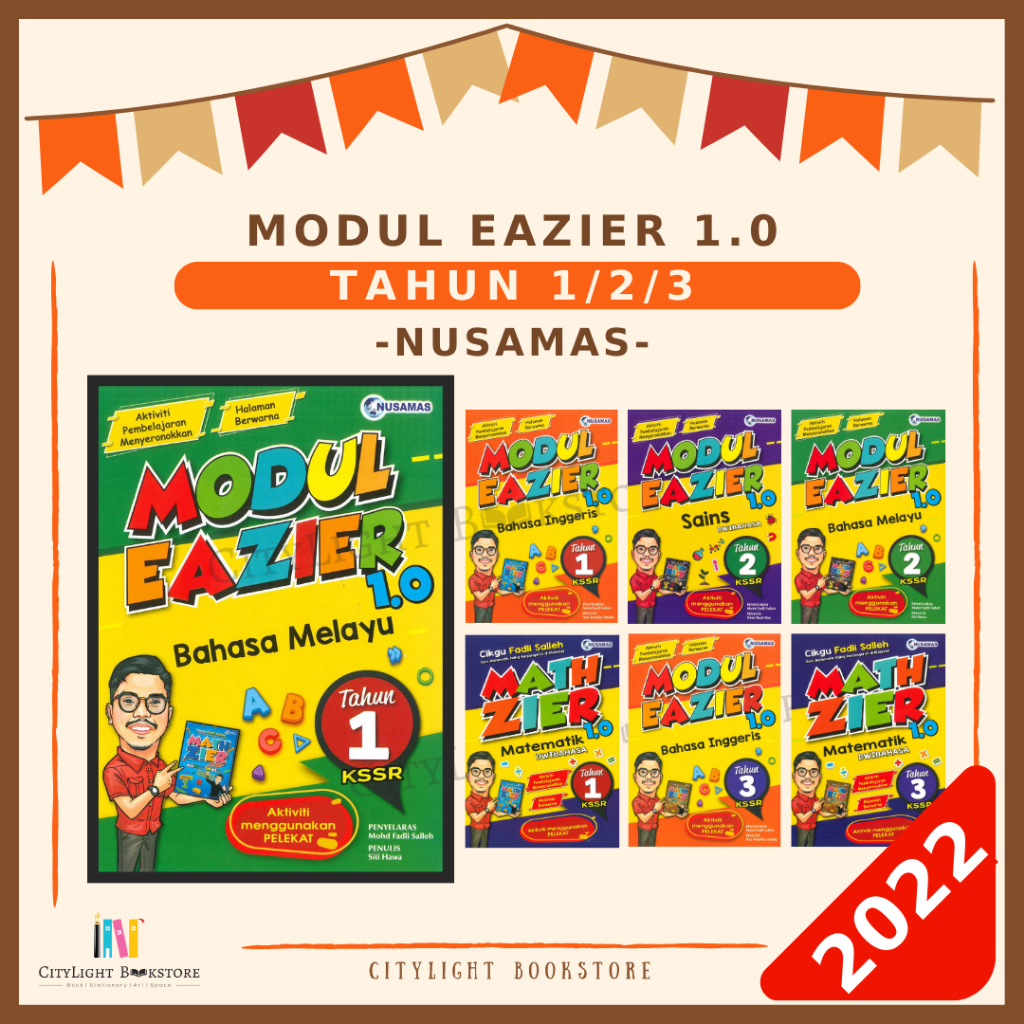 [CITYLIGHT] Buku Latihan: Modul Eazier 1.0 - Tahun 1/2/3 - Nusamas ...