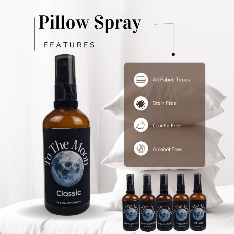 To The Moon Pillow Spray Pillow mist Aromatherapy Spray for Good