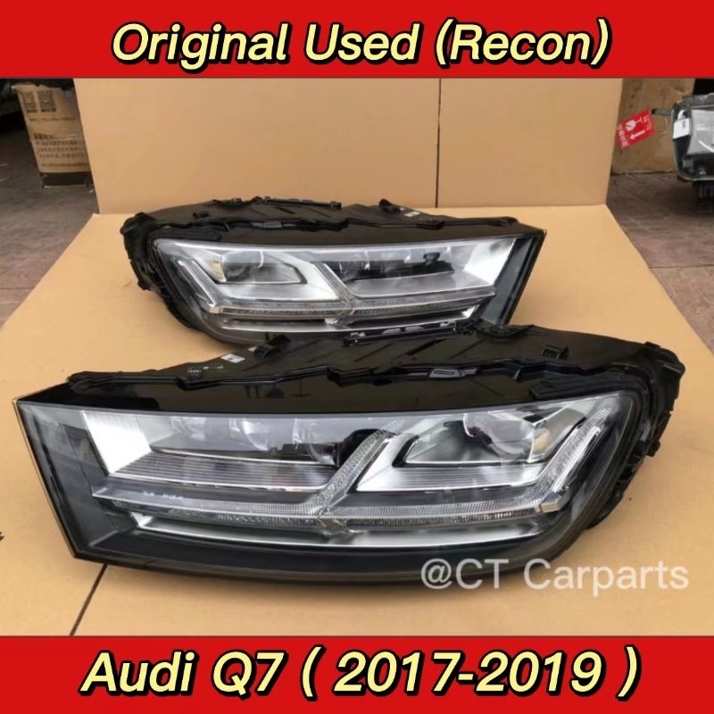 Audi Q7 Headlamp Original 20172019 Audi Q7 Headlight Original (Matrix LED ) Shopee Malaysia