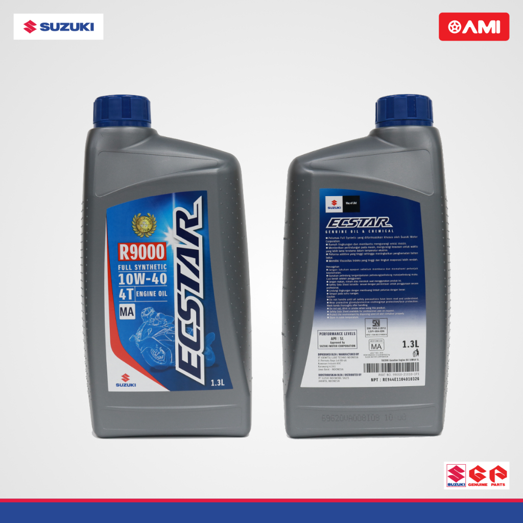 4T ECSTAR Engine Oil 10W-40 SL MA Fully Semi Synthetic Suzuki Genuine ...