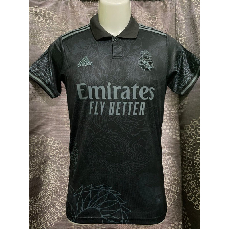 REAL MADRID DRAGON PURPLE PLAYER ISSUE S M L XL 2XL : RM 60 S - 18