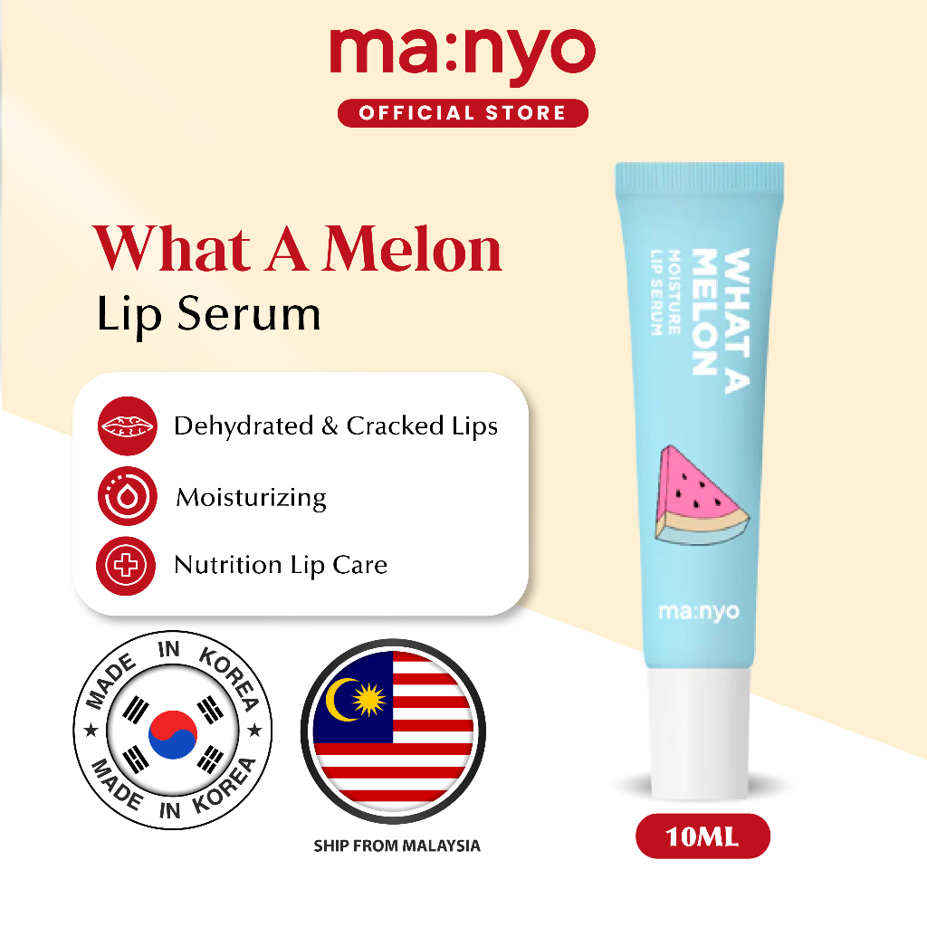 MANYO What A Melon Lip Serum (10ml) Plump Lip Care Bibir Kering ...