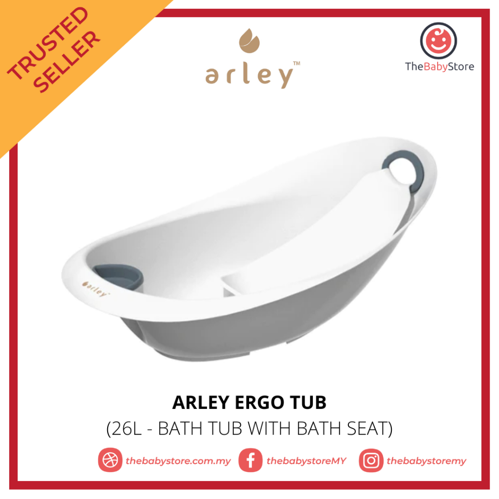 Arley Ergo Tub Baby bath tub 26L XL Infant and Baby bath tub with Baby