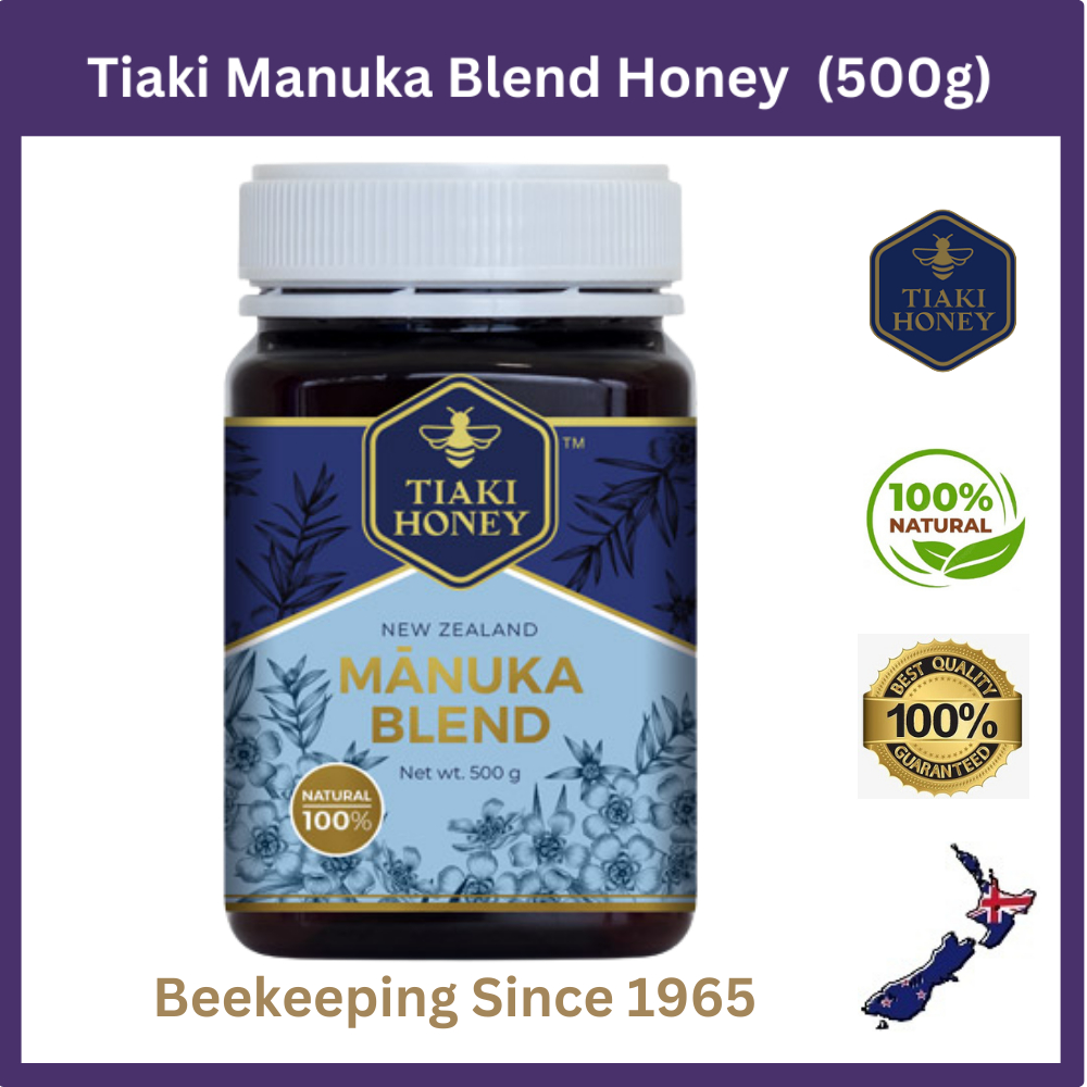 TIAKI Manuka Blend Honey (500g) Authentic New Zealand Mānuka Blended