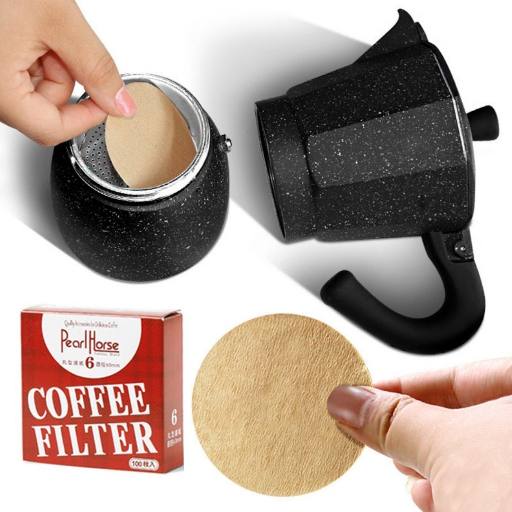 Moka Pot Coffee Filter Papers Paper 56mm / 60mm Shopee Malaysia