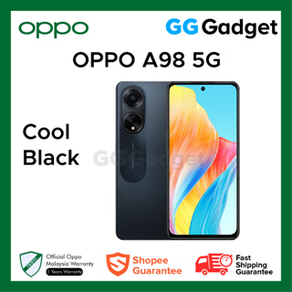 OPPO A98 Dual SIM, 256 GB, 8 GB RAM, 5G - Cool Black ( International  Warranty )